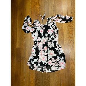 Large floral romper